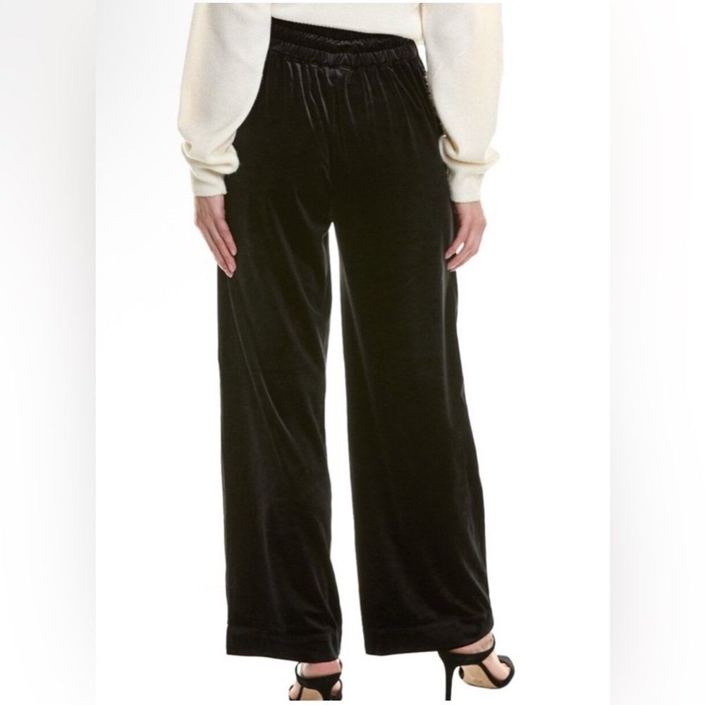 AllSaints Tyler Wide Leg Velvet Trouser in Black Size 10 New - Picture 11 of 11